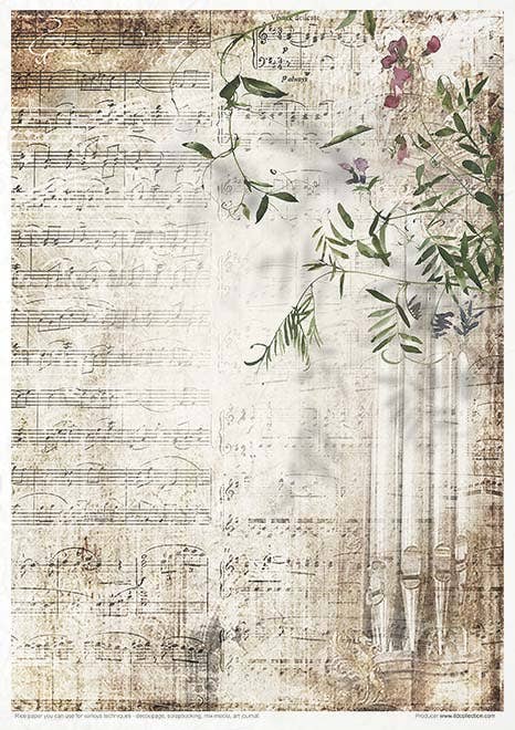Rice paper set - A4 - Old Diary