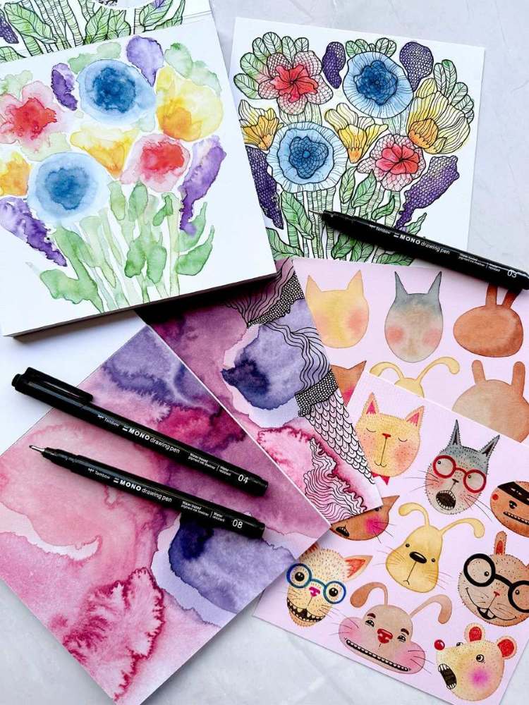 BahKadisch Reversed Coloring Cards - 4 - BahKadisch - Tidformera