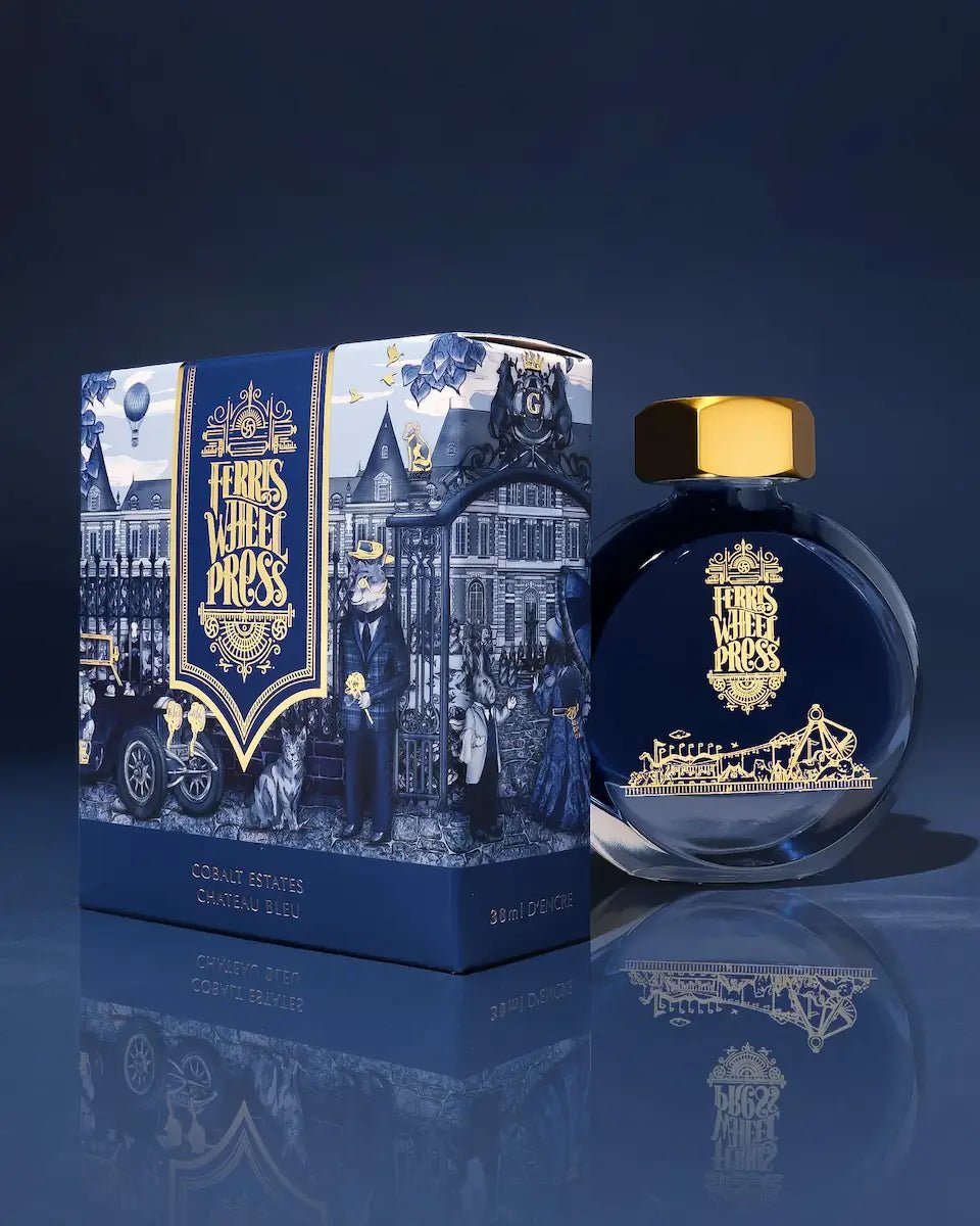 Bläckflaska 38 ml - Cobalt Estates - 4 - Ferris Wheel Press - Tidformera