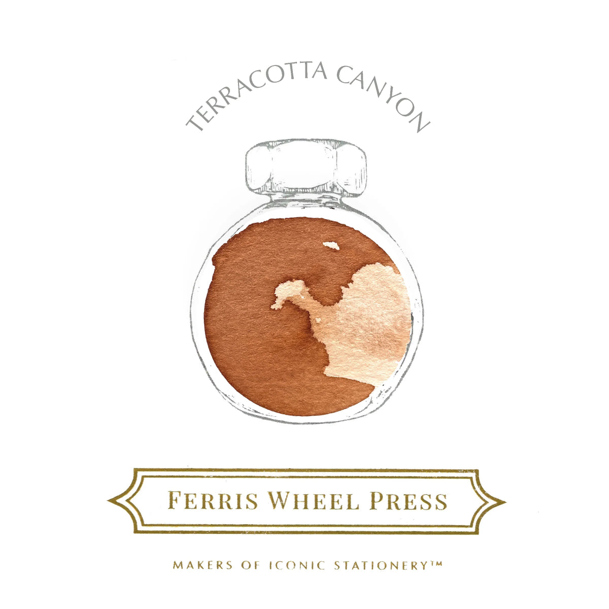 Bläckflaska 38 ml - Terracotta Canyon - Ferris Wheel Press - Tidformera