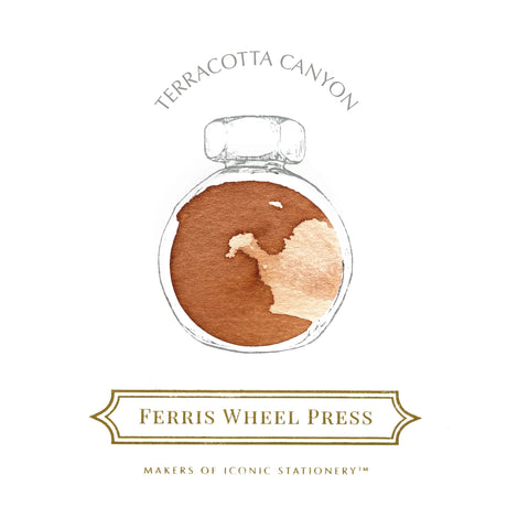 Bläckflaska 38 ml - Terracotta Canyon - Ferris Wheel Press - Tidformera