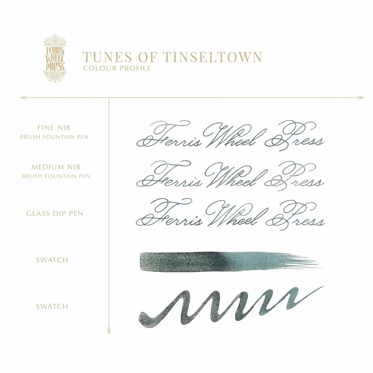 Bläckflaska 38 ml - Tunes of Tinseltown - 3 - Ferris Wheel Press - Tidformera