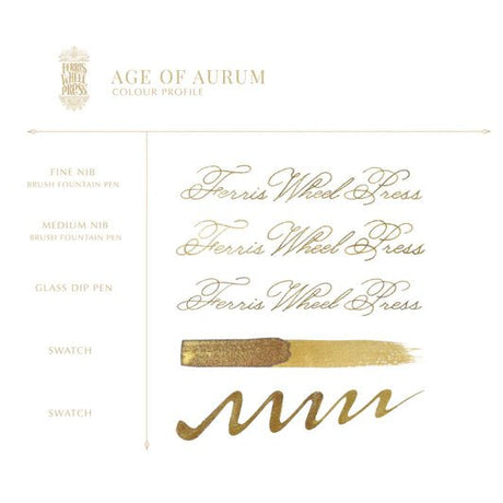 Bläckflaska FerriTales 20 ml - King Midas - Age of Aurum - 3 - Ferris Wheel Press - Tidformera
