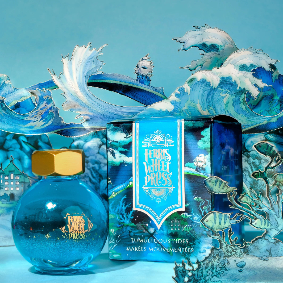 Bläckflaska FerriTales 20 ml - Once Upon a Time - Tumultuous Tides - Ferris Wheel Press - Tidformera