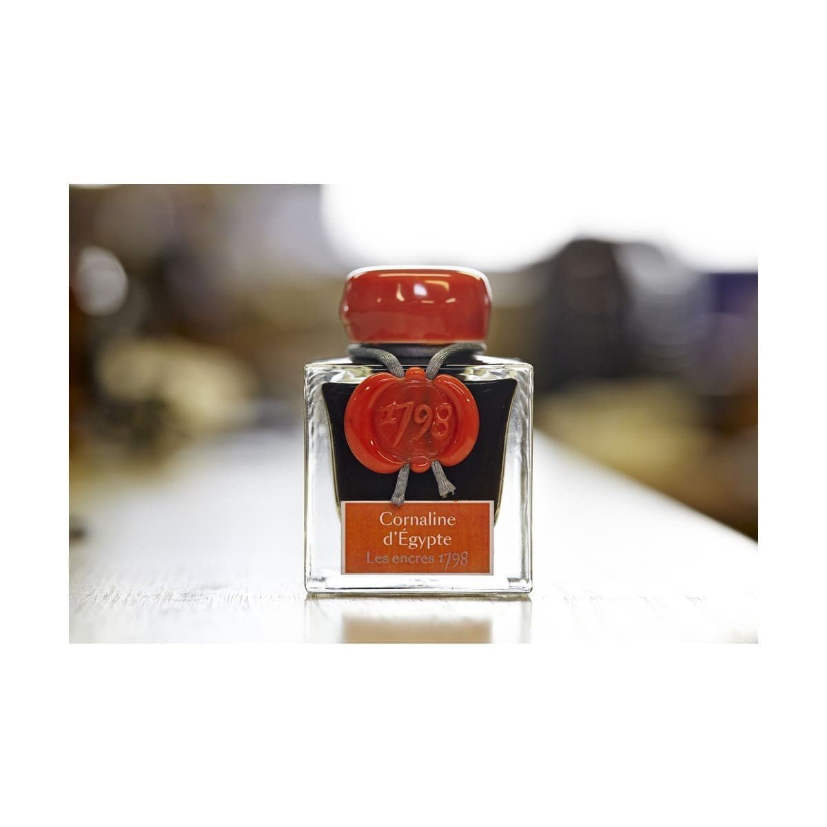 Bläckflaska J. HERBIN INK 50 ml - Cornaline d'Egypte (Carnelian of Egypt) - 4 - Herbin - Tidformera