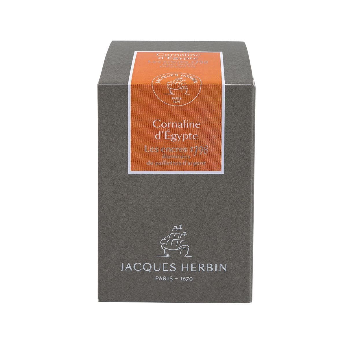 Bläckflaska J. HERBIN INK 50 ml - Cornaline d'Egypte (Carnelian of Egypt) - Herbin - Tidformera