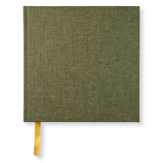 Blank Book 18,5 x 18,5 - Khaki Green från Paperstyle - Grön anteckningsbok - Tidformera