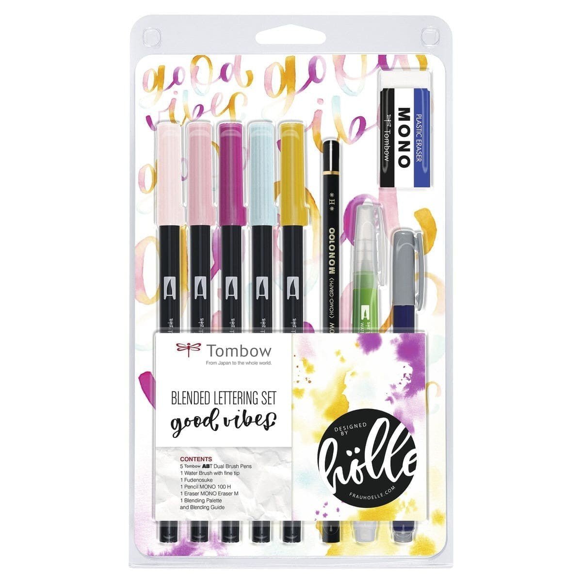 Blended lettering set - Good Vibes - Tombow - Tidformera