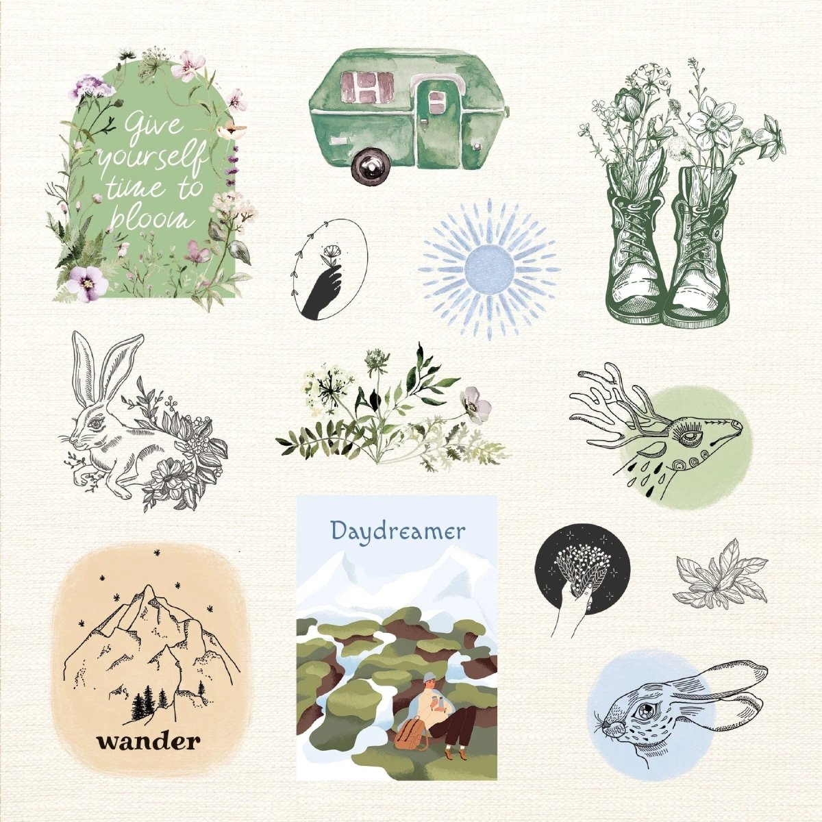 Boho Dreams Sticker book - 4 - Peter Pauper Press - Tidformera