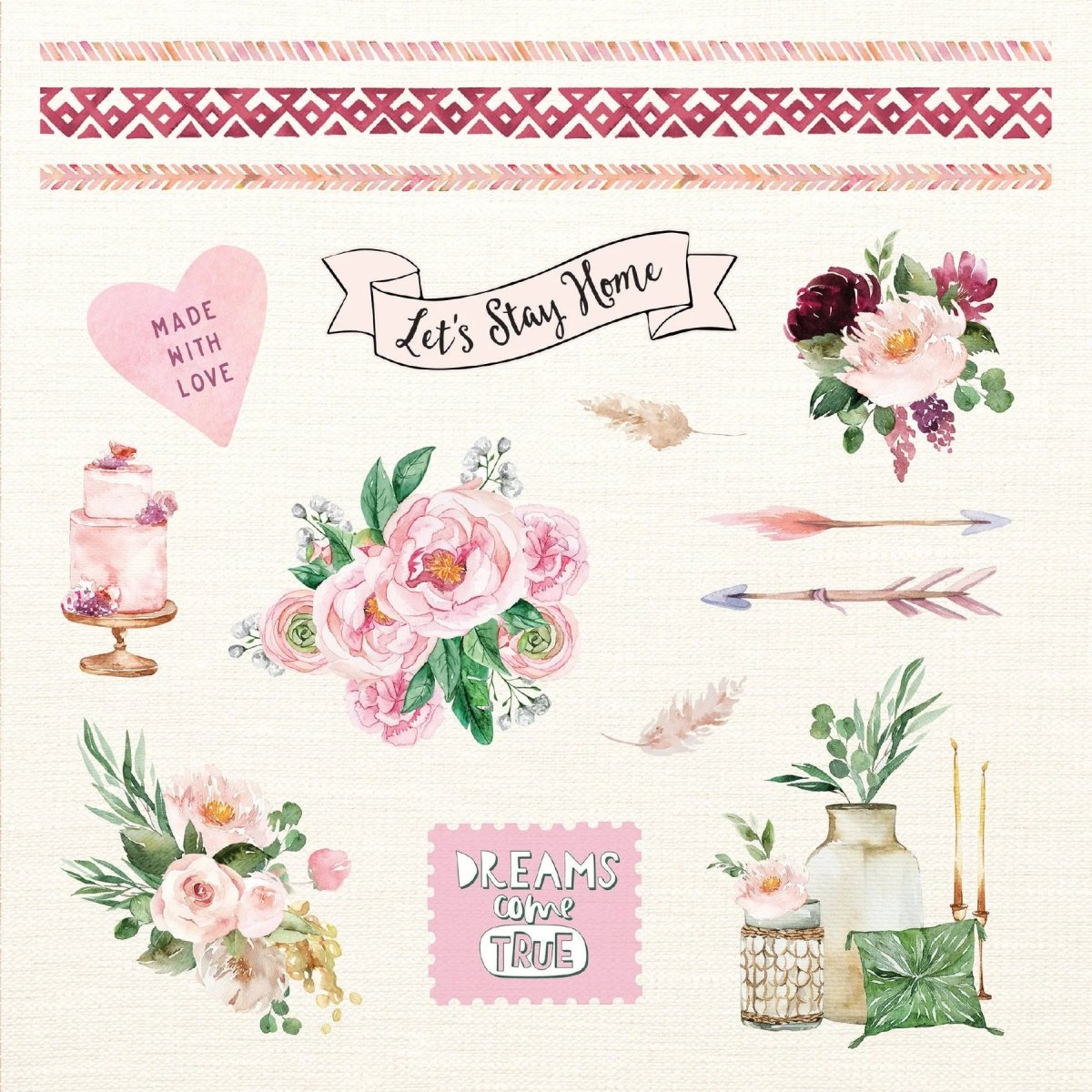 Boho Dreams Sticker book - Peter Pauper Press - Tidformera