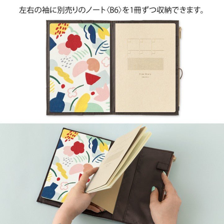 Bokomslag - Yuru Log Notebook B6 - Grey - 7 - Midori - Tidformera