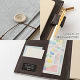 Bokomslag - Yuru Log Notebook B6 - Grey - 6 - Midori - Tidformera