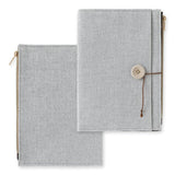 Bokomslag - Yuru Log Notebook B6 - Grey - 2 - Midori - Tidformera