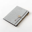 Bokomslag - Yuru Log Notebook B6 - Grey - 1 - Midori - Tidformera