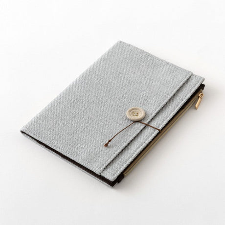 Bokomslag - Yuru Log Notebook B6 - Grey - 1 - Midori - Tidformera