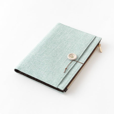 Bokomslag - Yuru Log Notebook B6 - Light Blue/Green - 1 - Midori - Tidformera