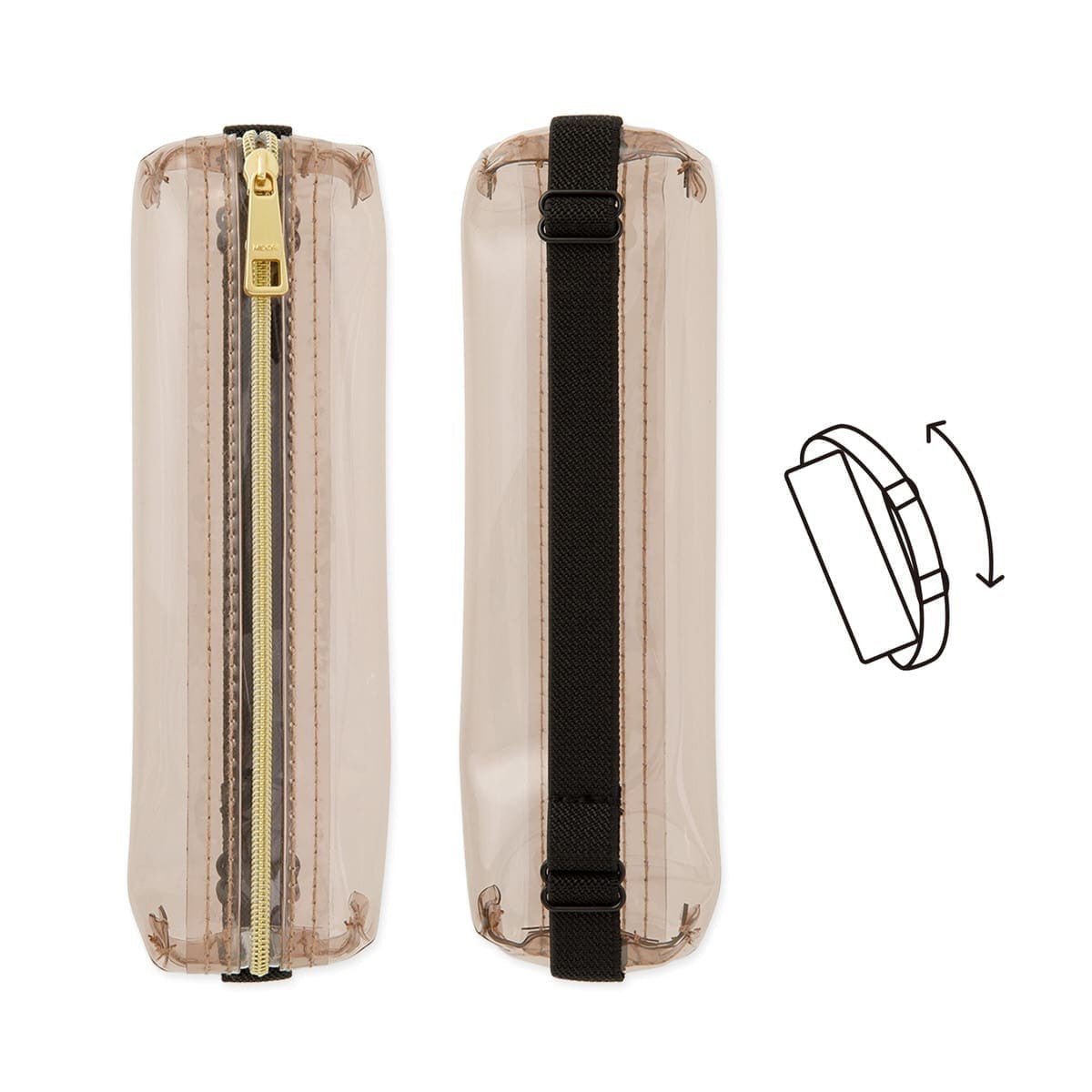 Book band Pen case Clear type - Sepia - Midori - Tidformera