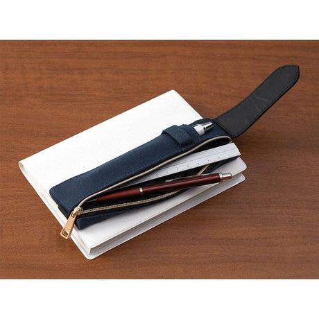 Book band Pen case Textil - Blue - 4 - Midori - Tidformera