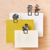 Bookmarks Page Markers - Houseplant - 2 - Another Studio UK - Tidformera