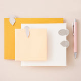 Bookmarks Page Markers Leaf - Silver - 2 - Another Studio UK - Tidformera