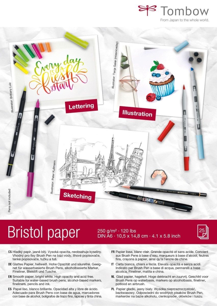 Bristol paper - A6 - Tombow - Tidformera