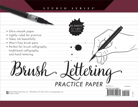 Brush Lettering Practice Pad - 1 - Peter Pauper Press - Tidformera