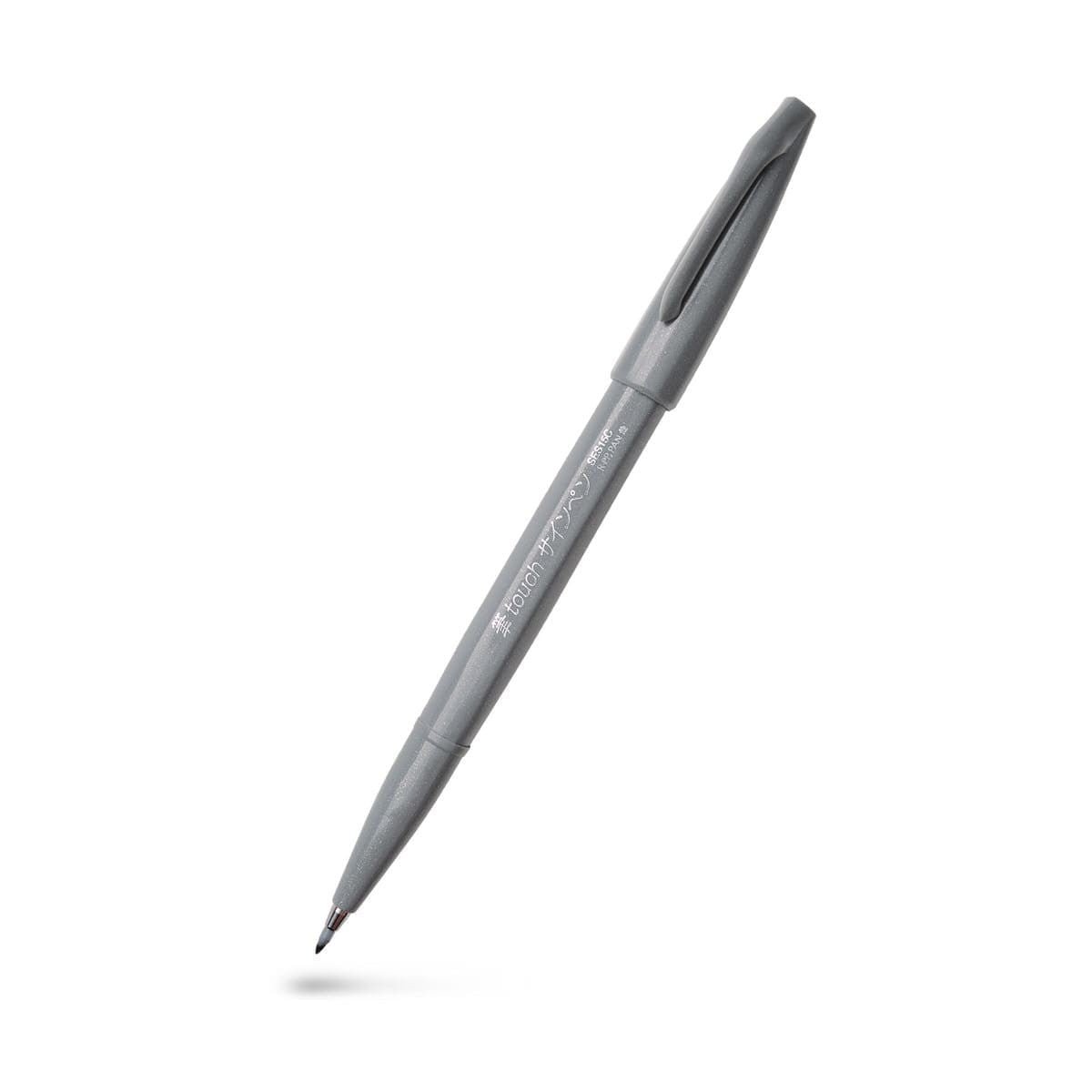 Brush Sign Pen - Grey - Pentel - Tidformera