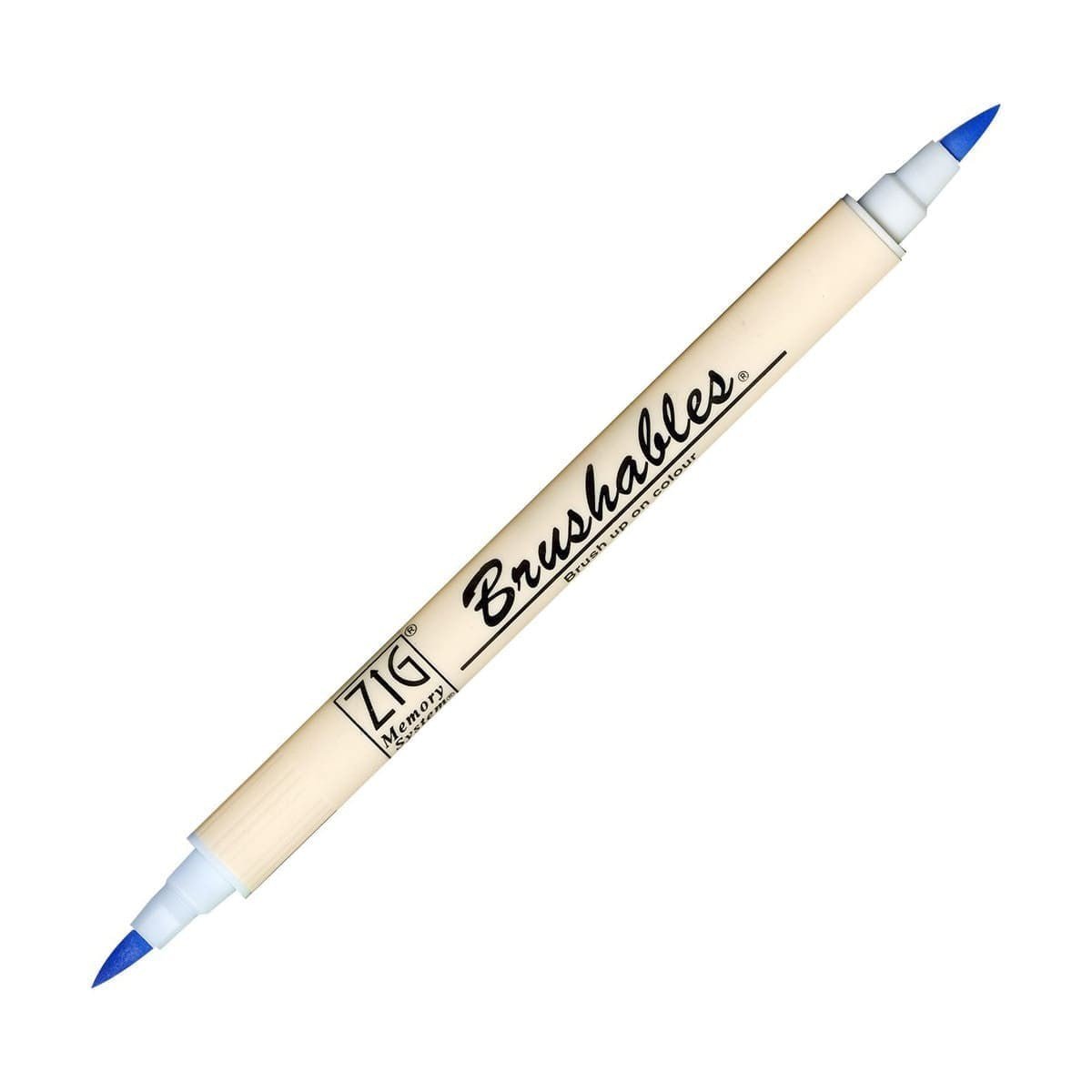 Brushables Brush pen 4-pack - Blue - ZIG Kuretake - Tidformera