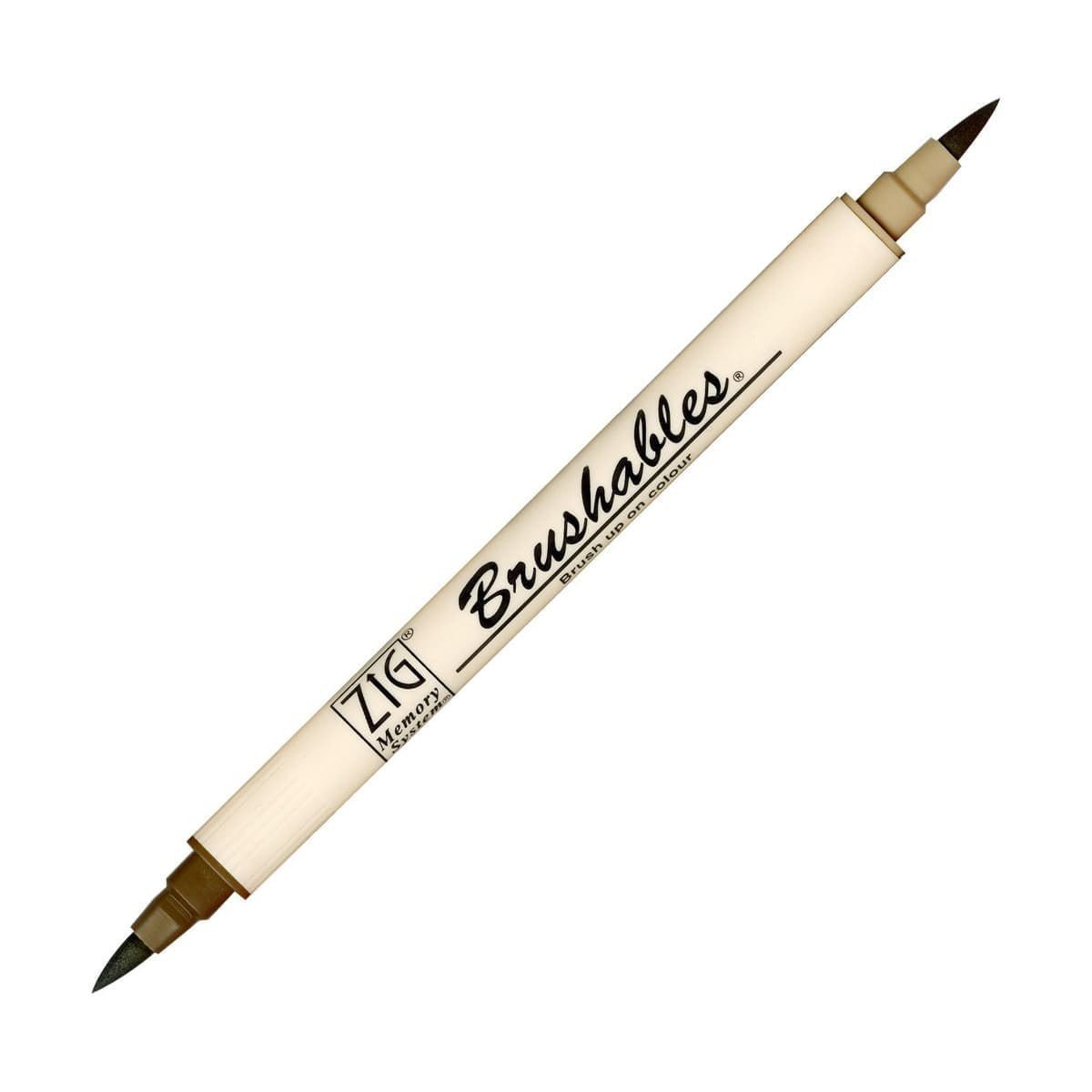 Brushables Brush pen 4-pack - Brown - ZIG Kuretake - Tidformera