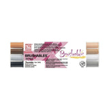 Brushables Brush pen 4-pack - Brown - ZIG Kuretake - Tidformera