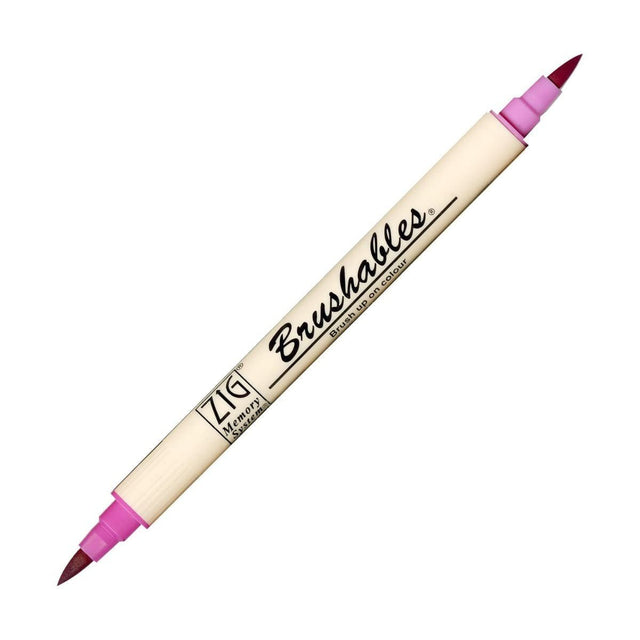 Brushables Brush pen Penselpennor - 025 Pure Pink - ZIG Kuretake - Tidformera