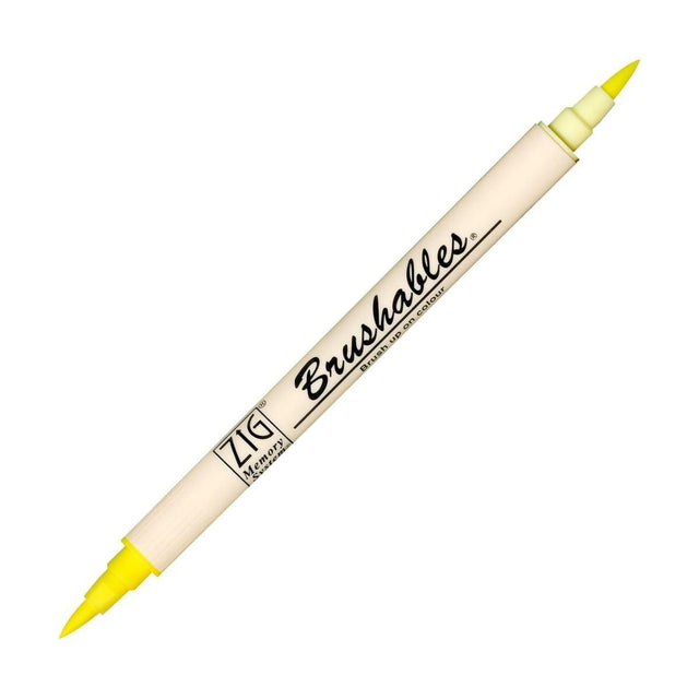 Brushables Brush pen Penselpennor - 050 Pure Yellow - ZIG Kuretake - Tidformera