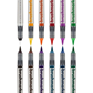 Brushmarker PRO 12 - pack - 11 Basic colors + blender - 1 - Karin - Tidformera