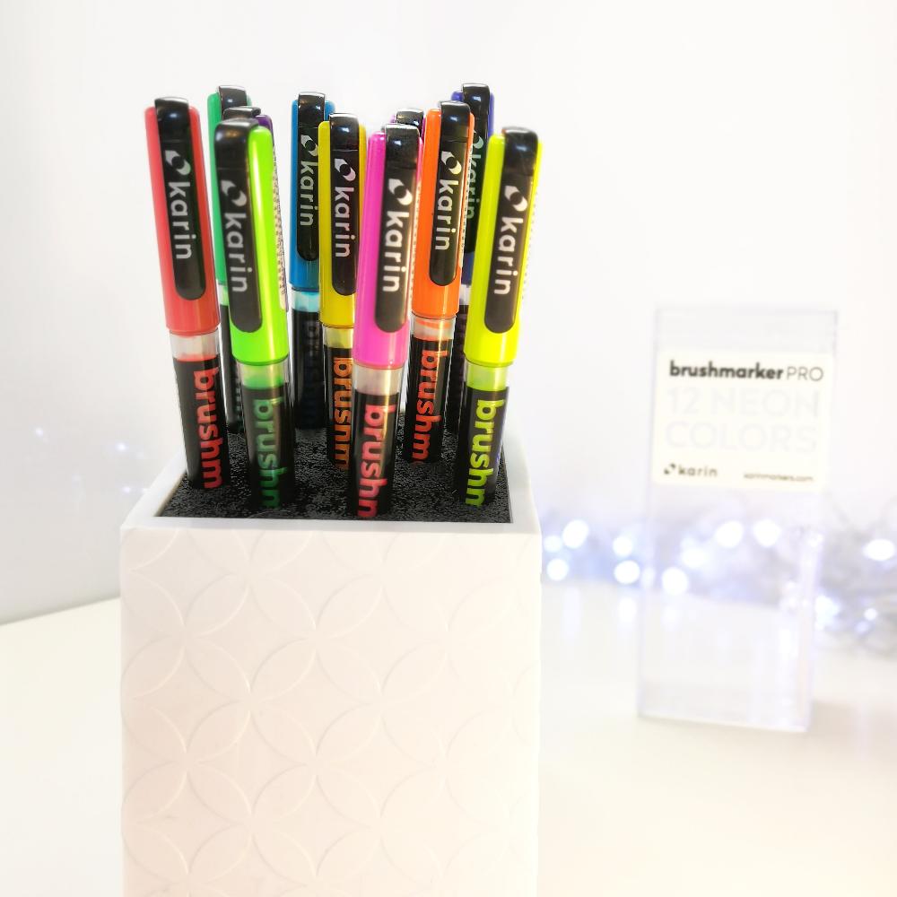Brushmarker PRO 12 - pack - Neon colors - 2 - Karin - Tidformera