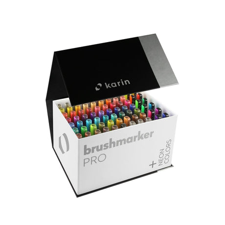 Brushmarker PRO Box Mega+ 72 colours 3 blender - 1 - Karin - Tidformera