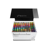 Brushmarker PRO Box Mega+ 72 colours 3 blender - Karin - Tidformera