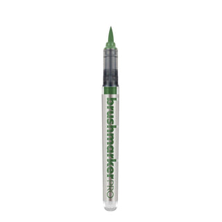 Brushmarker PRO - Olive Green 281 från Karin - Olivgrön penselpenna utan lock - Tidformera