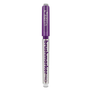 Brushmarker PRO - Plum 197 från Karin - Lila penselpenna med lock - Tidformera