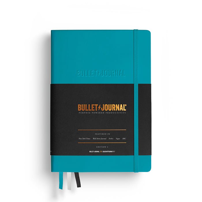 Årets färg på Bullet Journal Edition2 - Turquoise25. Tidformera