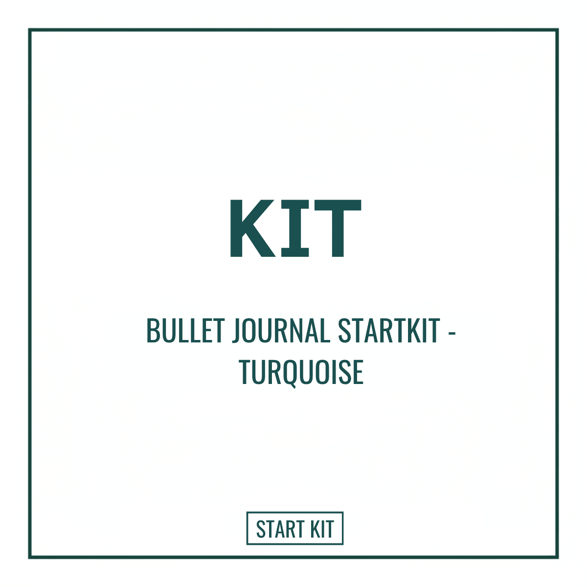 Bullet Journal Startkit - Turquoise - 1 - Tidformera - Tidformera