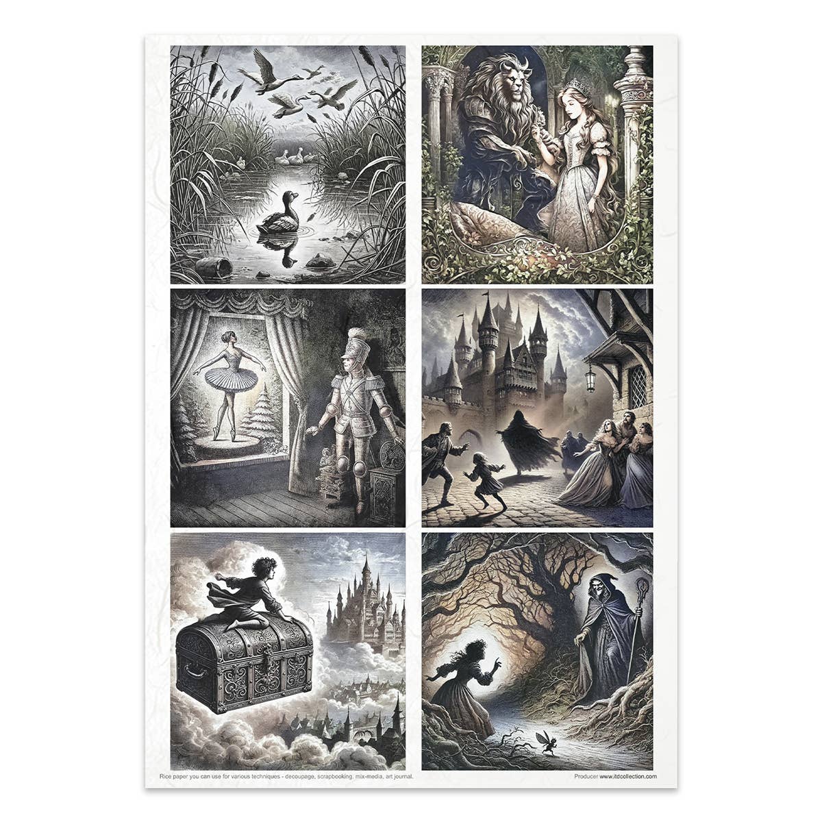 Rice paper set - A4 - Lost in a fairy tale