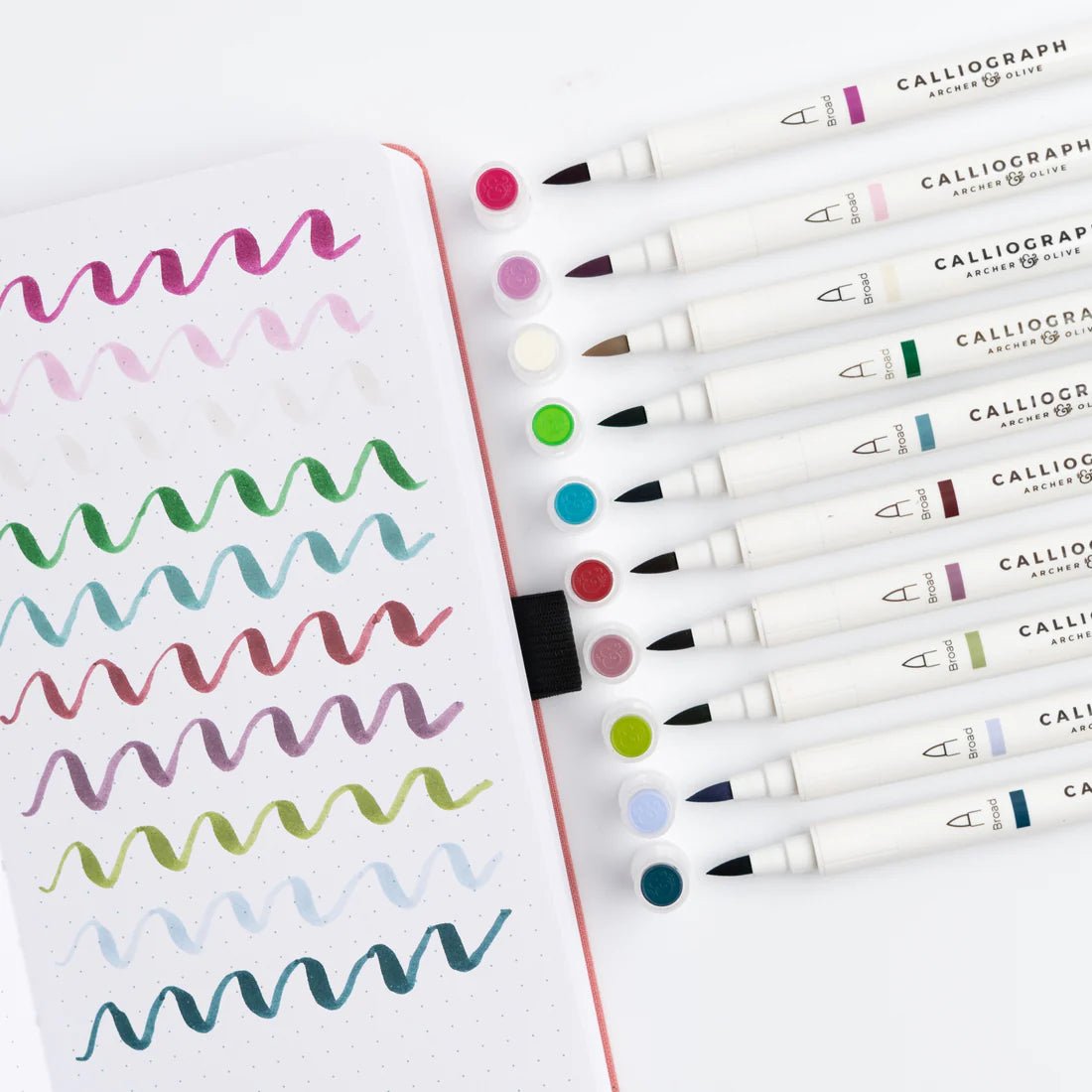 Calliographs 10 - pack - Snow & Stillness - 1 - Archer & Olive - Tidformera