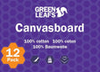 Canvasboard 12 - pack - 22 x 16 cm - Green Leafs - Tidformera