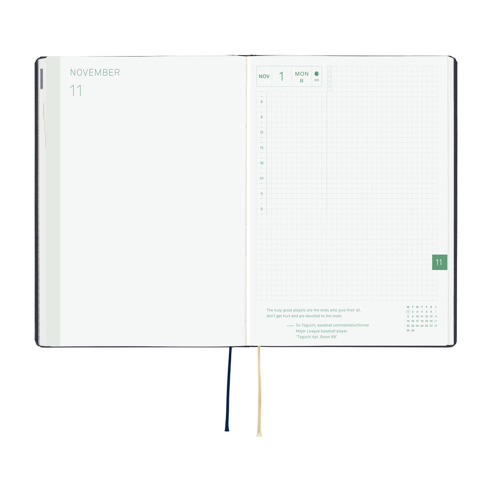 Hobonichi HON A5 Slash - Navy - 2027