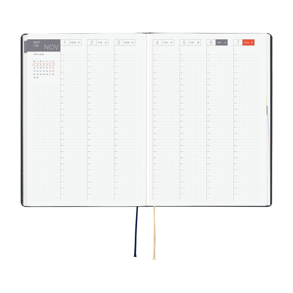 Hobonichi HON A5 Slash - Navy - 2027