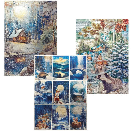 Deluxe &amp; Vellum Dual pack A4 - 6-pack Forest Tales