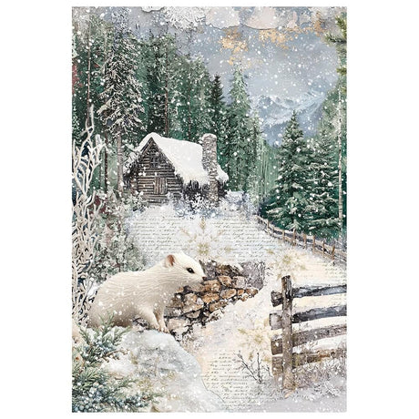 Rice Paper Art set - A4 - 4-pack - Forest Tales