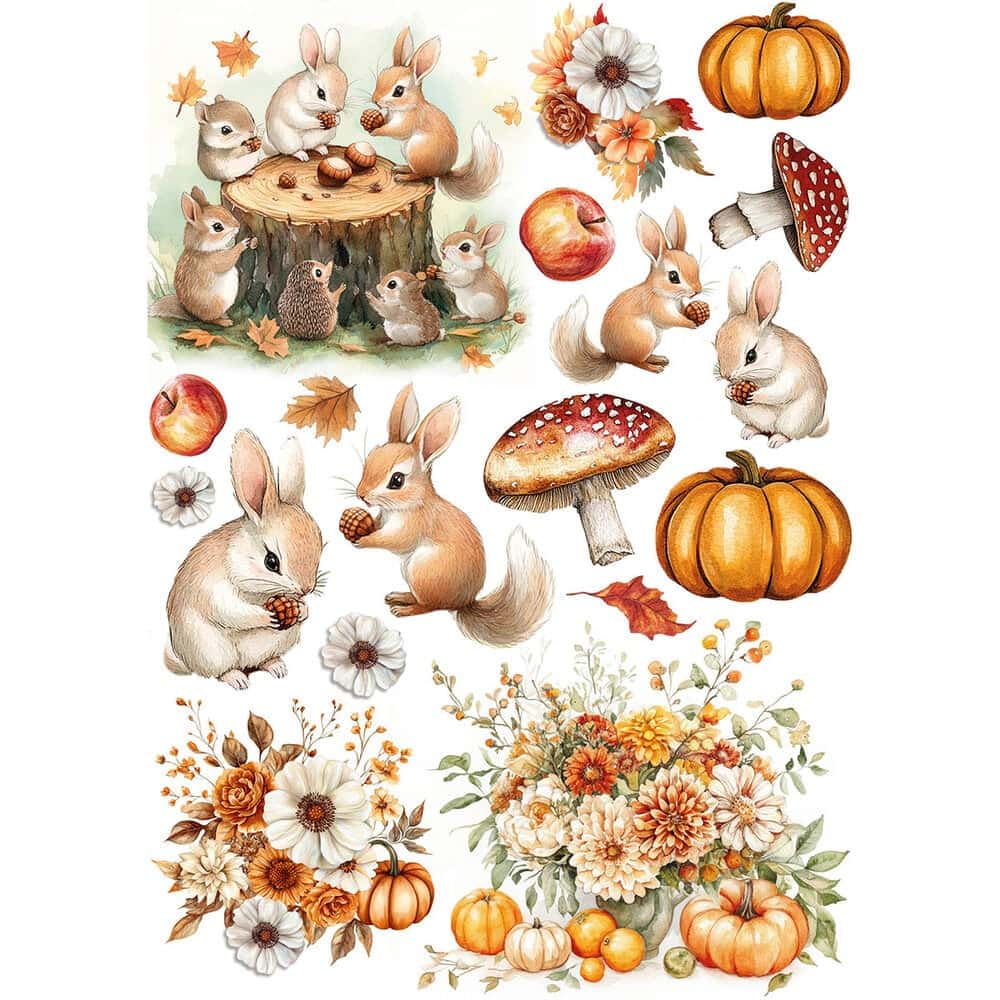 Rice Paper Art set - A5 - 8-pack - Hello case