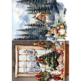 Rice Paper Art set - A5 - 8-pack - Hot Cocoa &amp; Holly