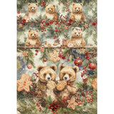 Rice Paper Art set - A5 - 8-pack - Hot Cocoa &amp; Holly